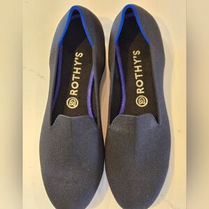 *NEW W/ SOME TAGS* Rothys Women’s Black Slip On Loafers Size 10